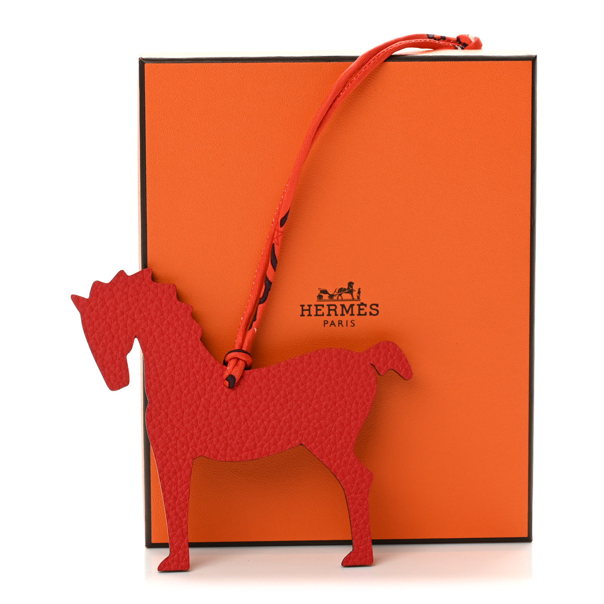 Hermes Togo Chevre Mysore Petit H Horse Bag Charm 4 of 4