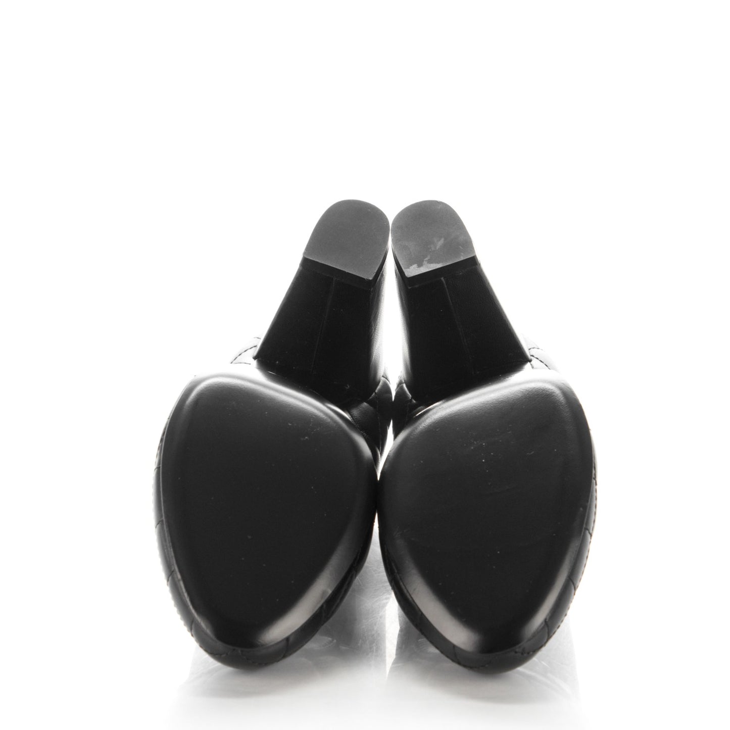 Lambskin Quilted Boy CC Pumps 40 Black