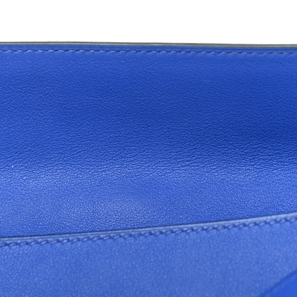 Hermes Swift Kelly Cut Clutch Pochette Bleu Electrique 11 of 11