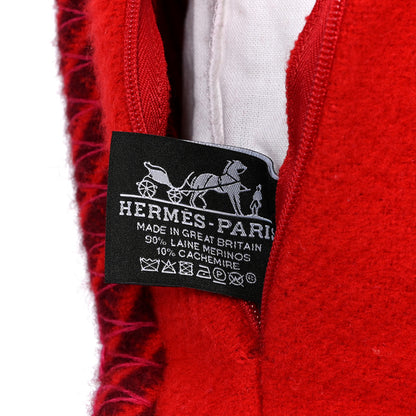 Hermes Wool Cashmere H Riviera Pillow Fuchsia 3 of 3