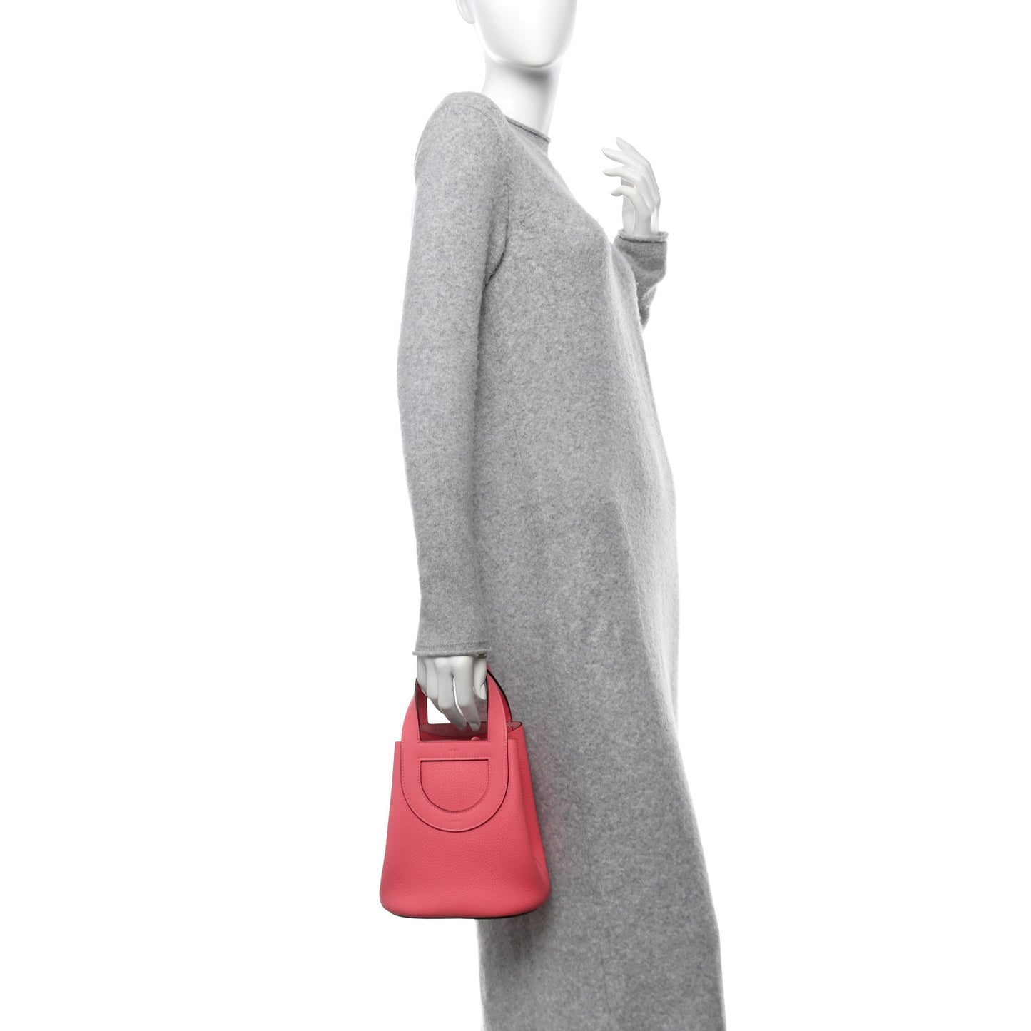 Taurillon Clemence Swift In-The-Loop 18 Bag Rose Azalee