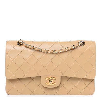 Chanel Lambskin Quilted Small Double Flap Beige 1 of 14