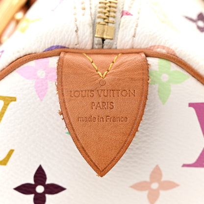 Louis Vuitton Monogram Multicolor Speedy 30 White 6 of 9