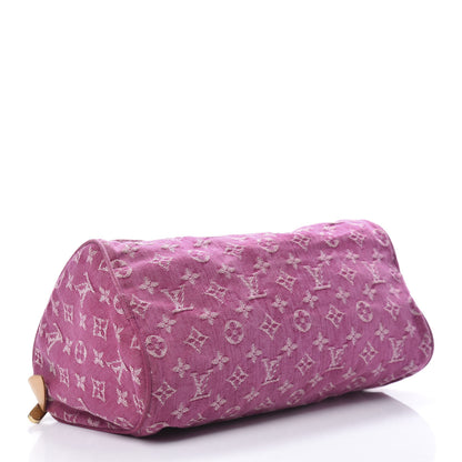 Louis Vuitton Monogram Denim Neo Speedy Fuchsia 4 of 21