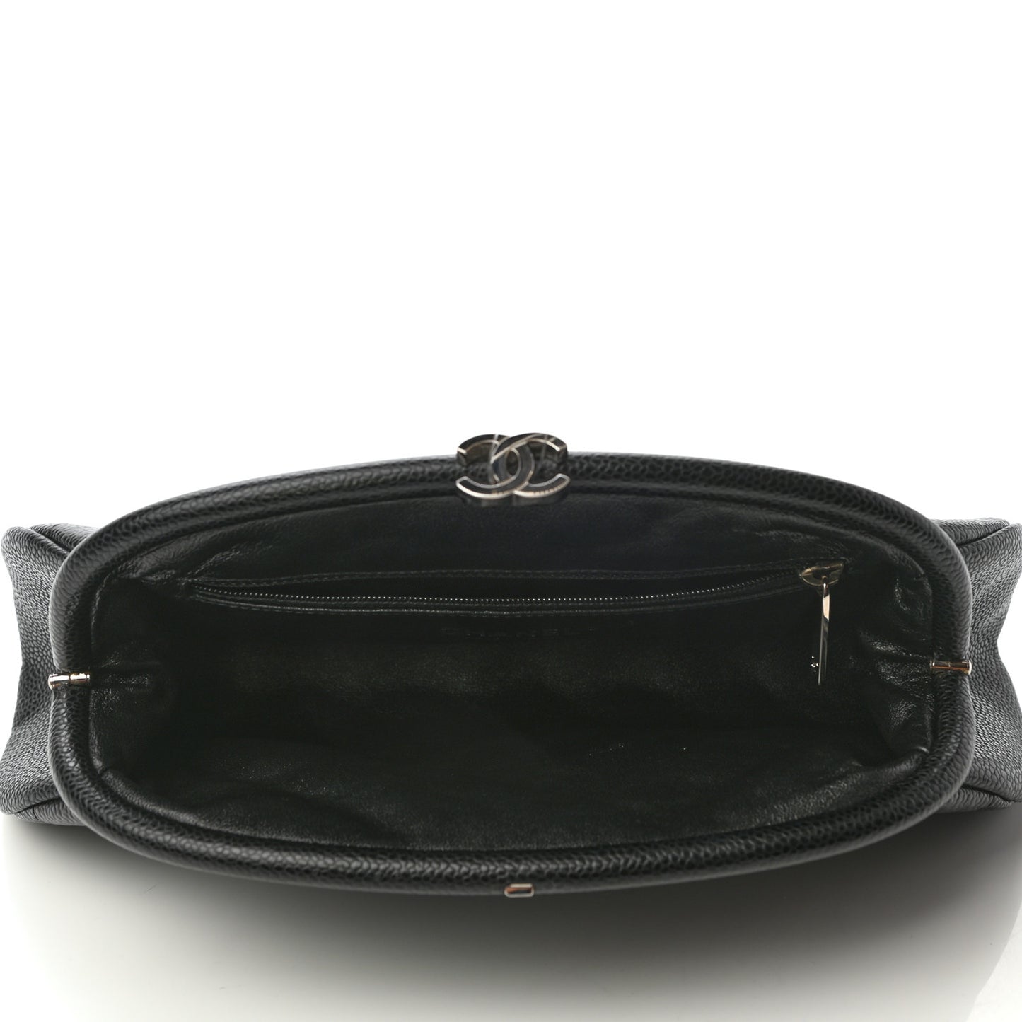 Caviar Quilted Timeless Clutch Black