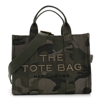Marc Jacobs Canvas Camouflage Medium The Tote Bag Khaki 1 of 13