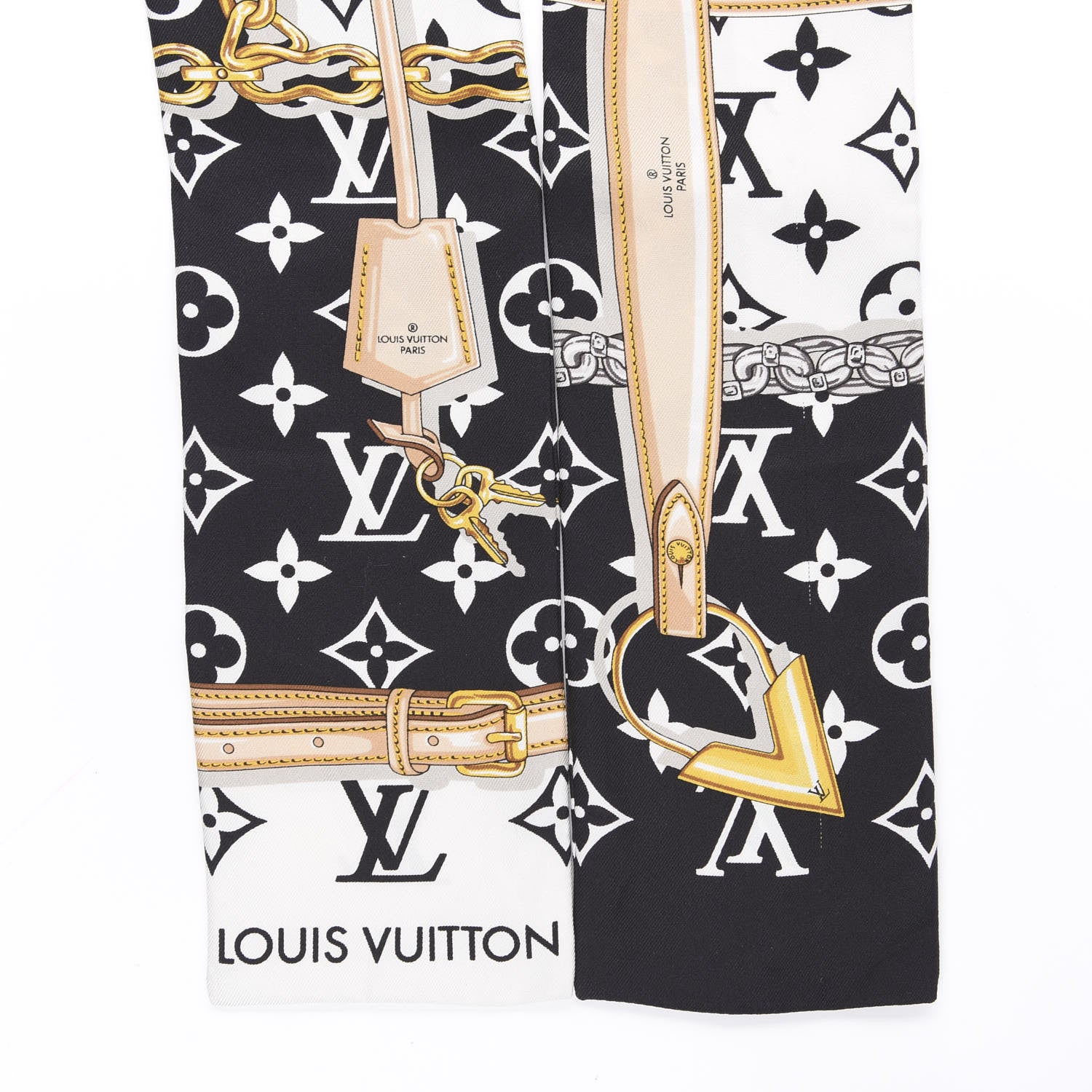 Louis Vuitton Silk Monogram Confidential Bandeau Black 2 of 5