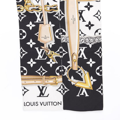 Louis Vuitton Silk Monogram Confidential Bandeau Black 2 of 5