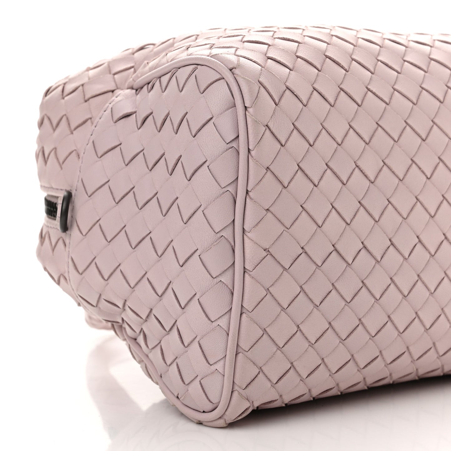 Nappa Intrecciato Top Handle Bag Antique Rose