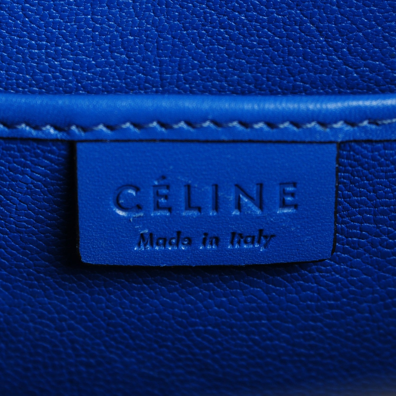 Celine Palmelato Calfskin Nano Luggage Electric Blue 6 of 9