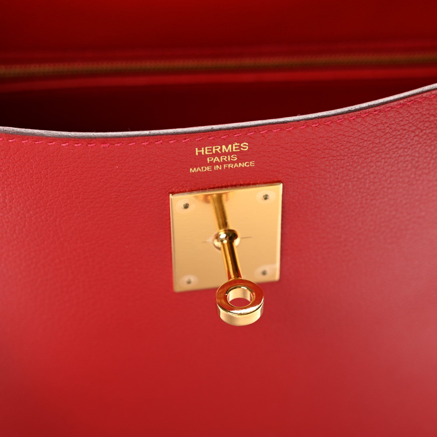 Hermes Evercolor Kelly Retourne 28 Rouge Casaque 7 of 15