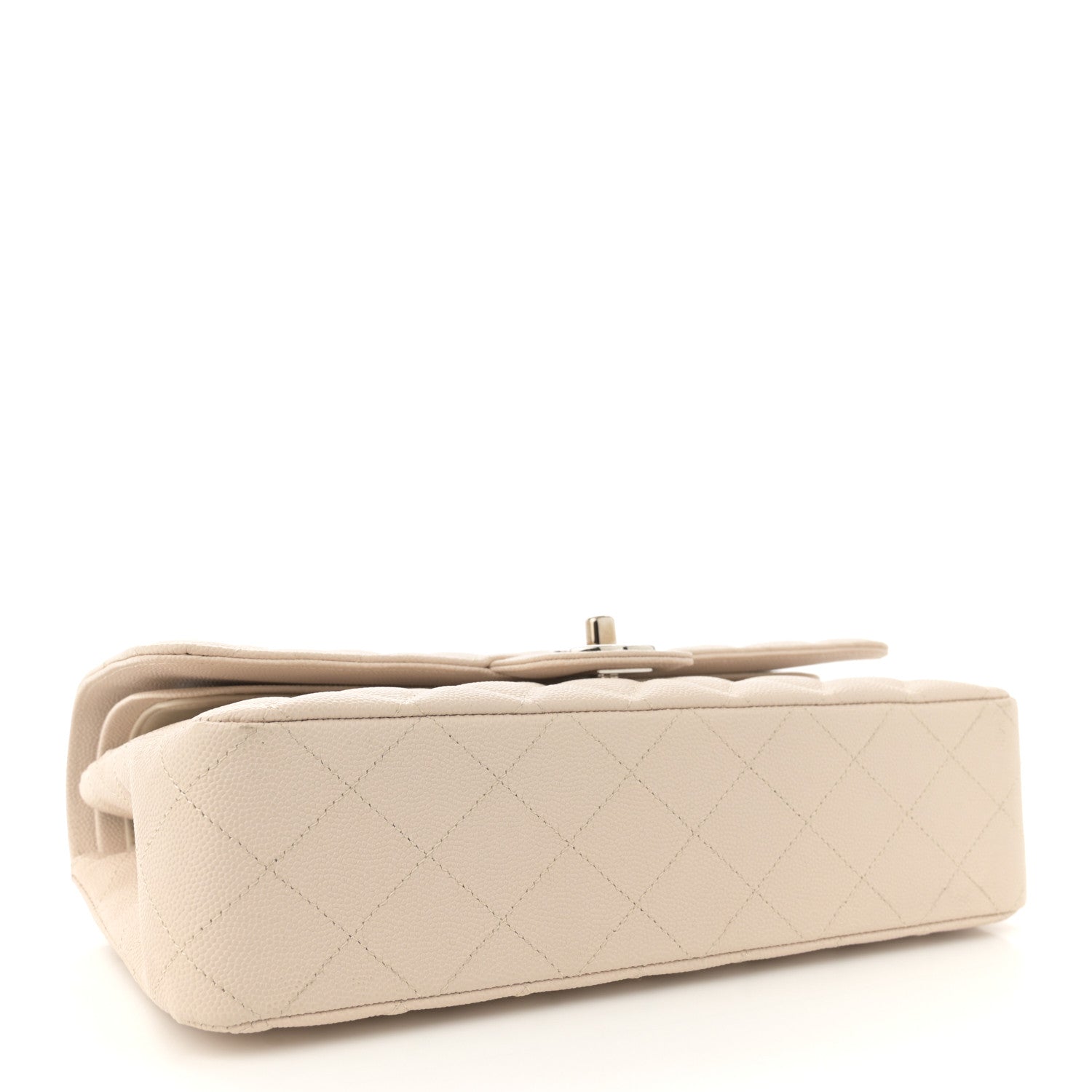 Chanel Caviar Quilted Medium Double Flap Ivory 4 of 11