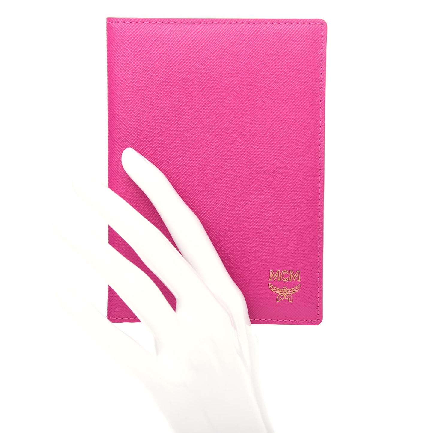 Saffiano Passport Holder Pink