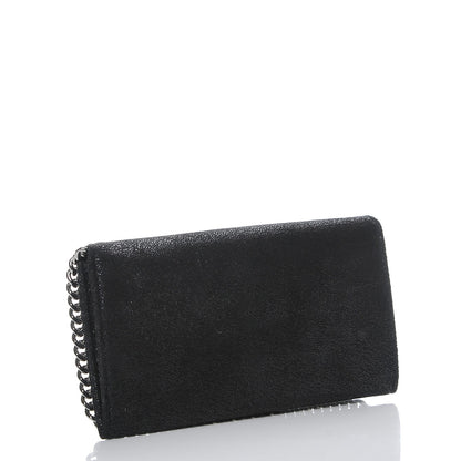 Stella McCartney Shaggy Deer Falabella Flap Wallet Black 3 of 8