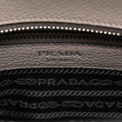 Prada Vitello Phenix Logo Hobo Ardesia 6 of 11