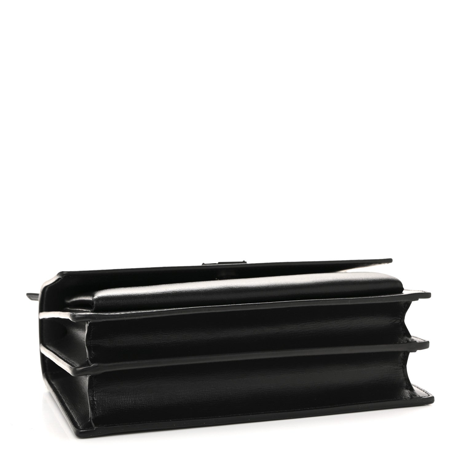 Saint Laurent Calfskin Medium Monogram Monochrome Sunset Black 4 of 11