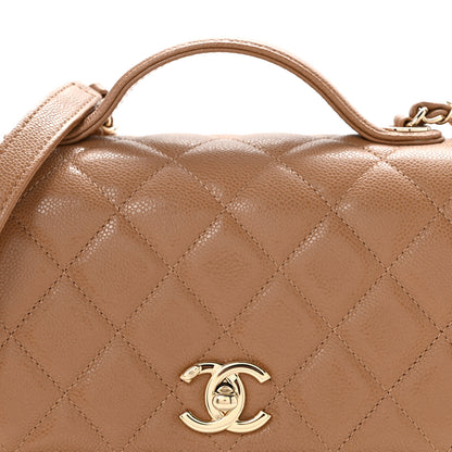 Chanel Caviar Quilted Medium Business Affinity Flap Beige 8 of 13