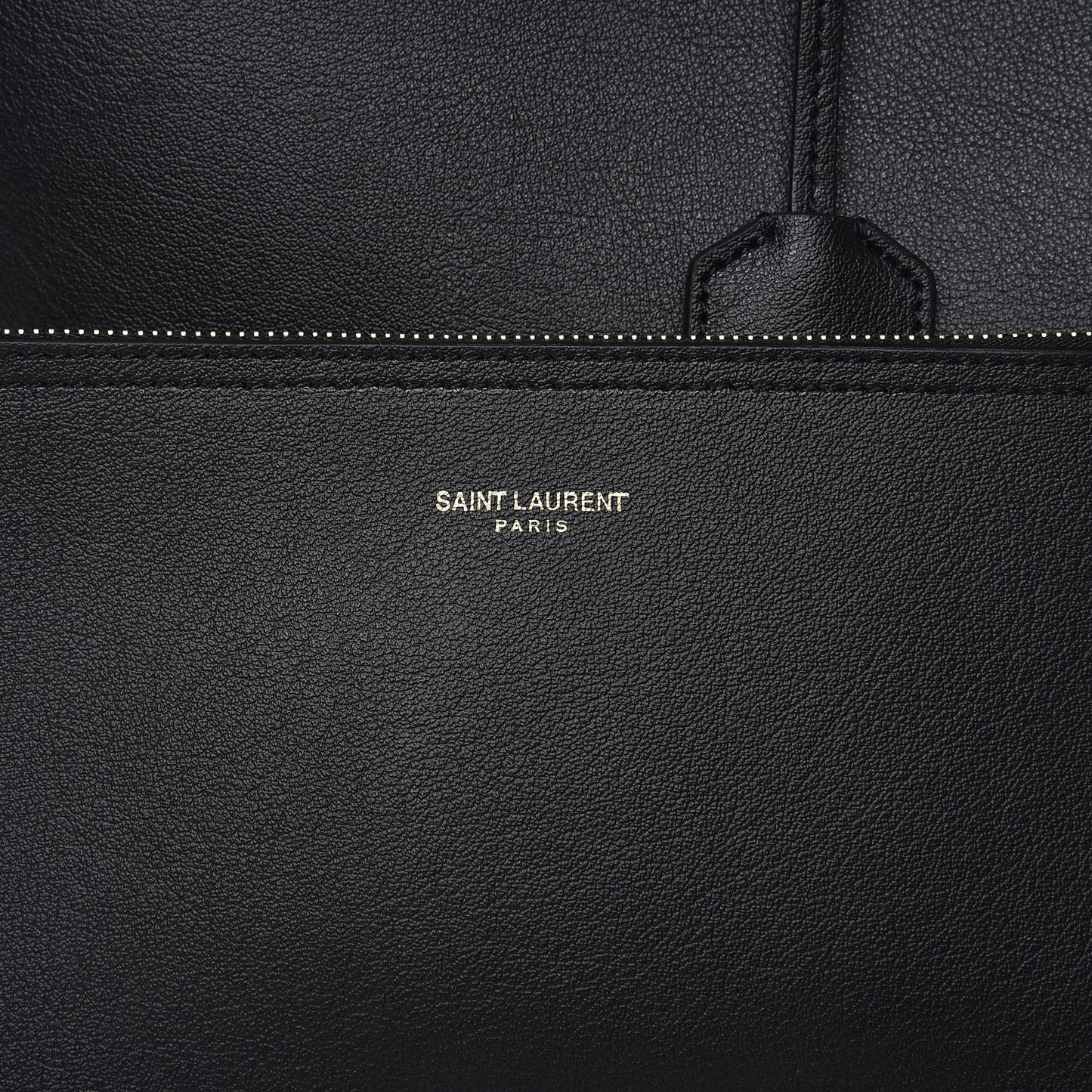 Calfskin Large Shopping Tote Black