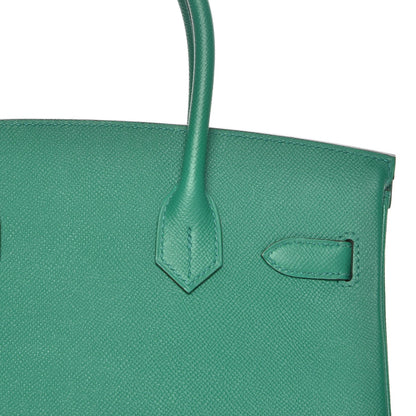 Hermes Epsom Birkin 30 Vert Vertigo 27 of 32