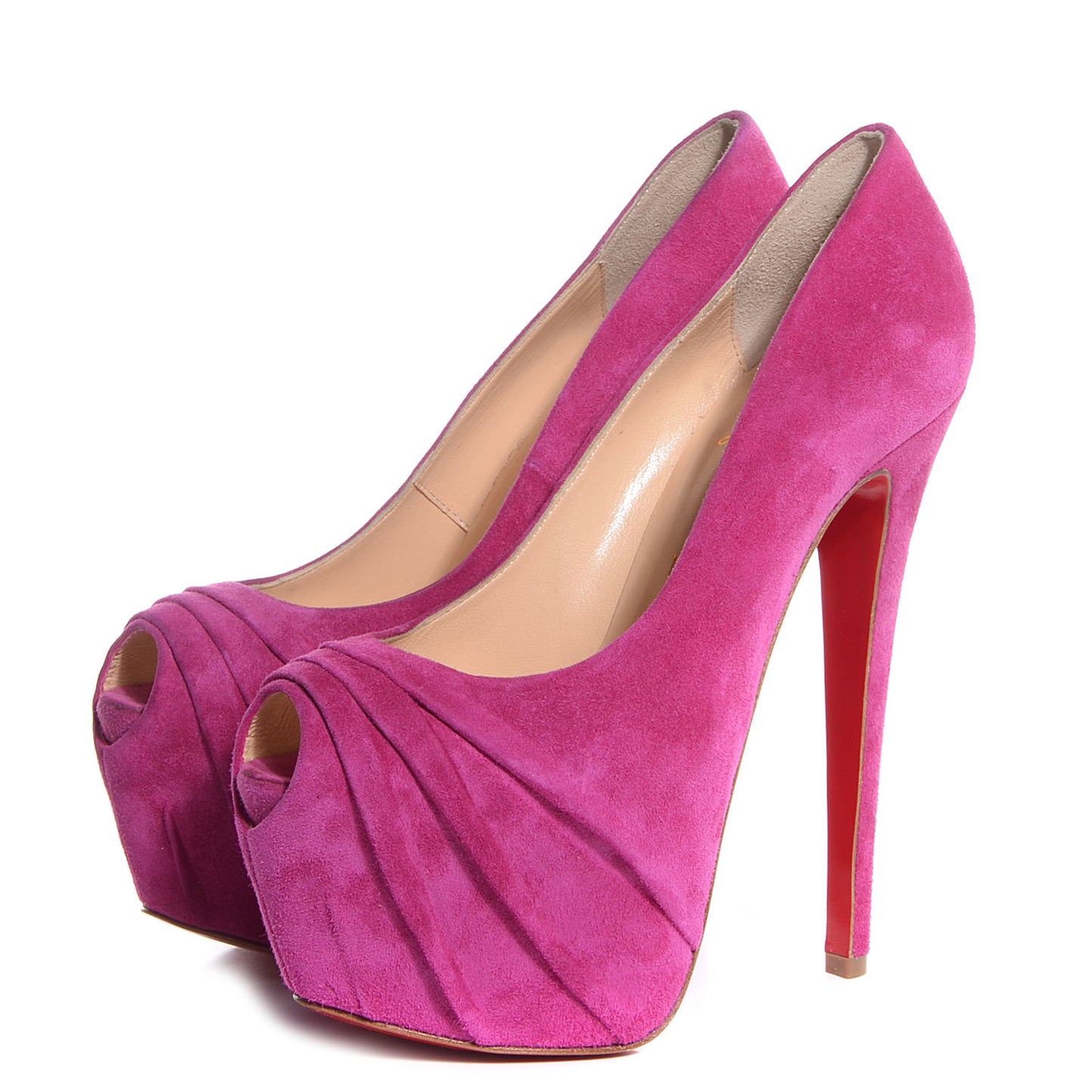 Suede Drapesse 160 Pumps 37.5 Grenadine