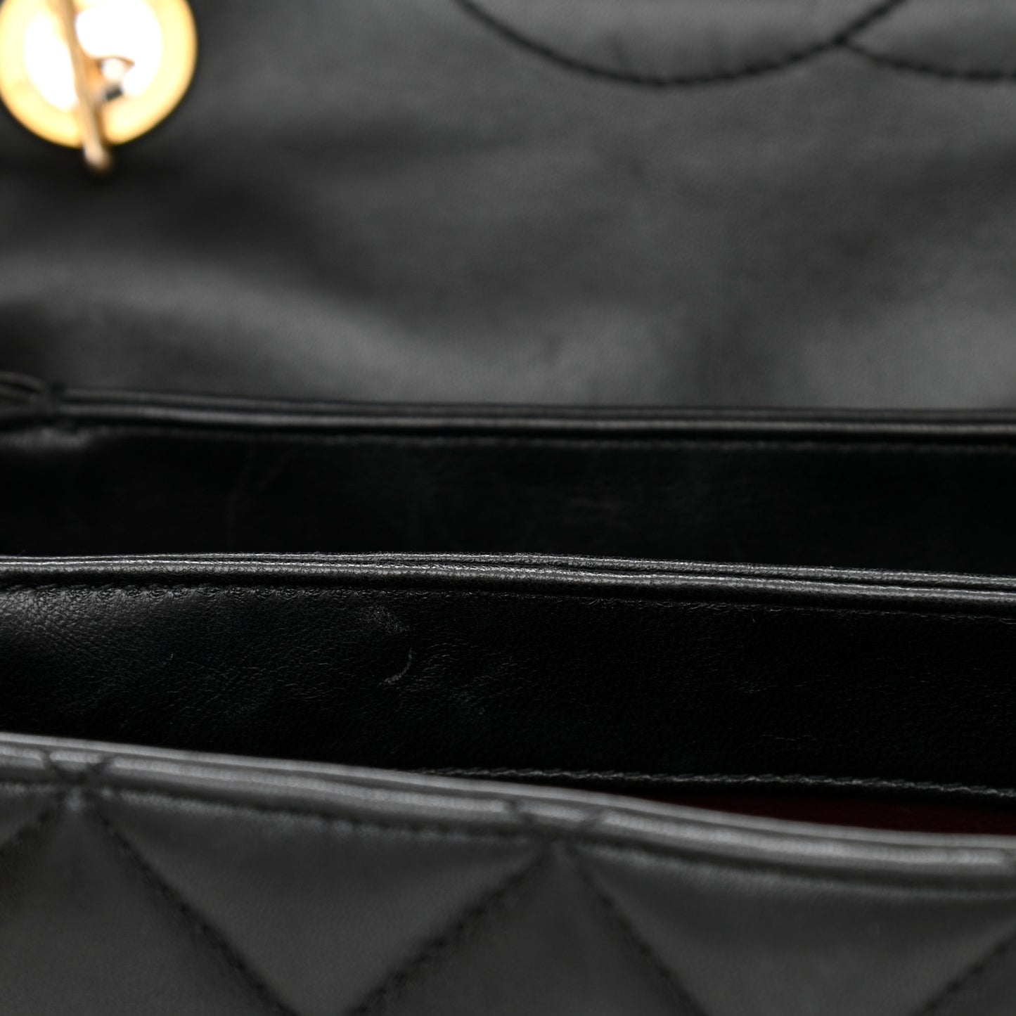 Lambskin Quilted Small Trendy CC Dual Handle Flap Bag Black