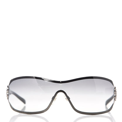 Chanel Swarovski Crystal Camellia CC Sunglasses 4164-B Black 2 of 8