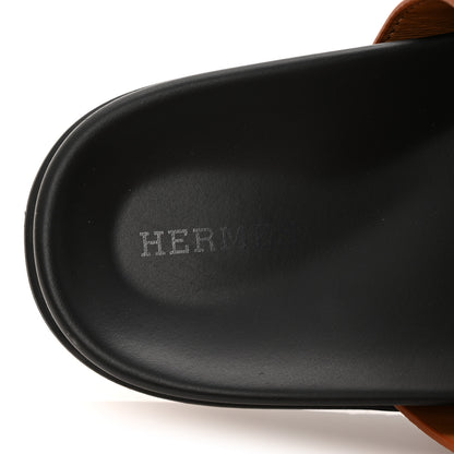 Hermes Epsom Womens Chypre Sandals 38 Naturel 8 of 11
