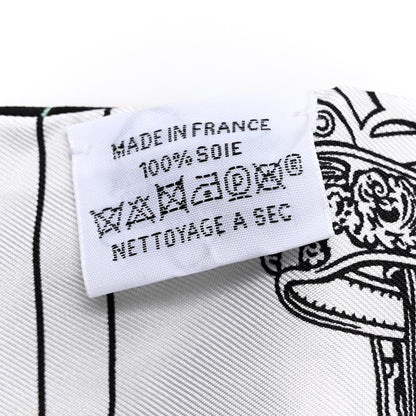 Hermes Silk Brides de Gala en Fleurs Twilly Black Multicolor White 3 of 4