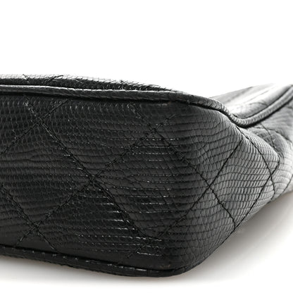 Chanel Lizard Diamond Quilted Tassel Camera Case Black 10 of 10