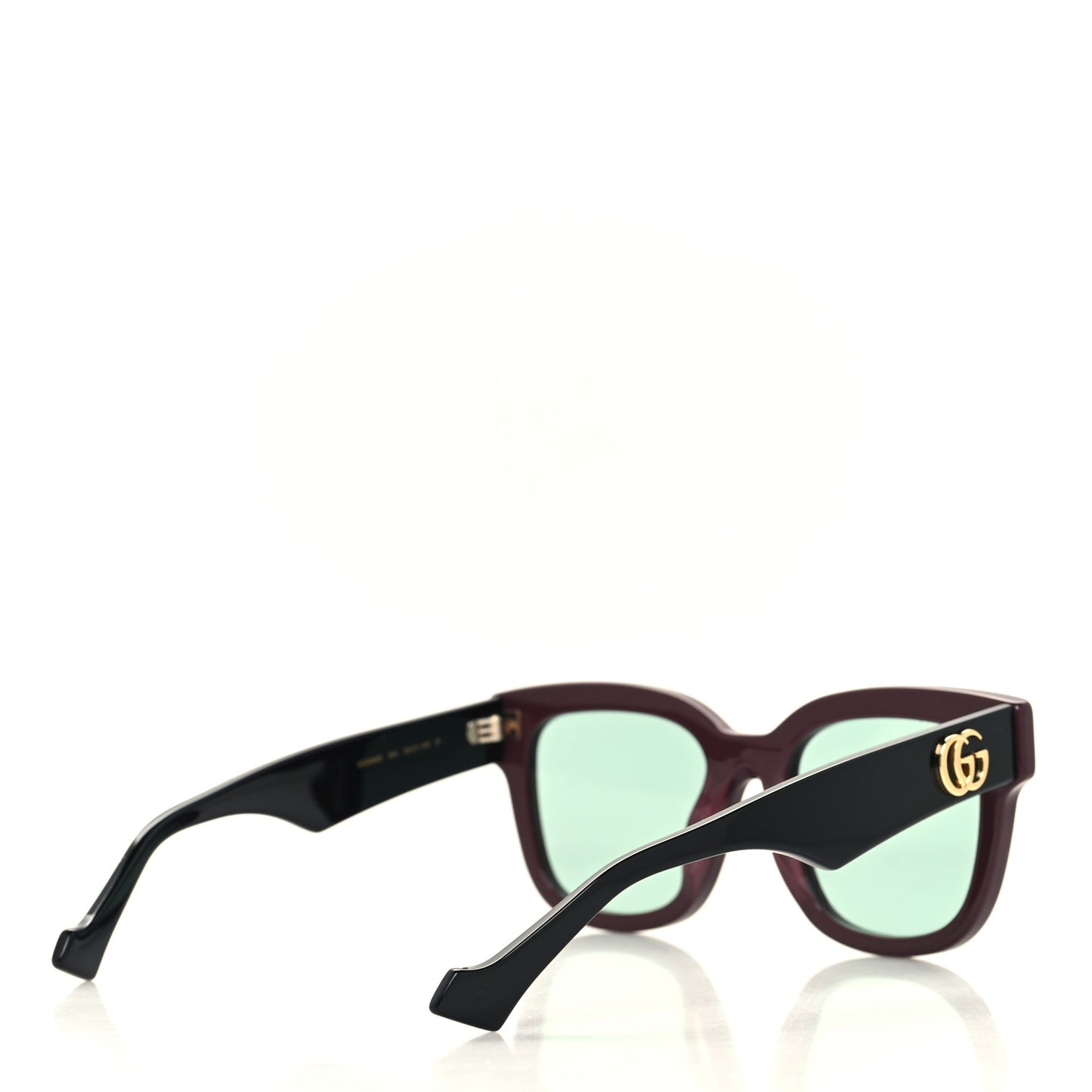 Rectangle 52mm Frame Sunglasses GG0998S Burgundy
