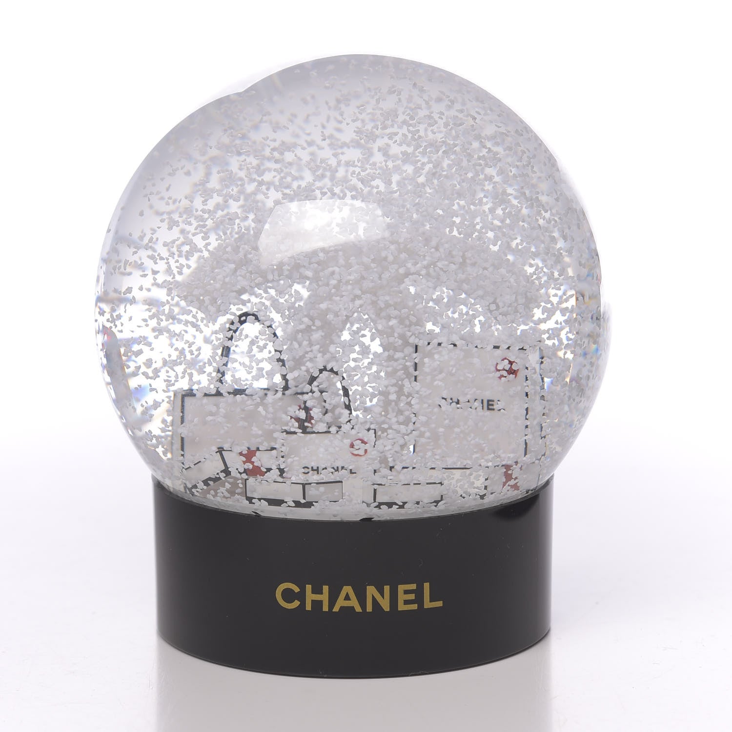 Chanel Glass CC Shopping Bag Snow Globe 3 of 7