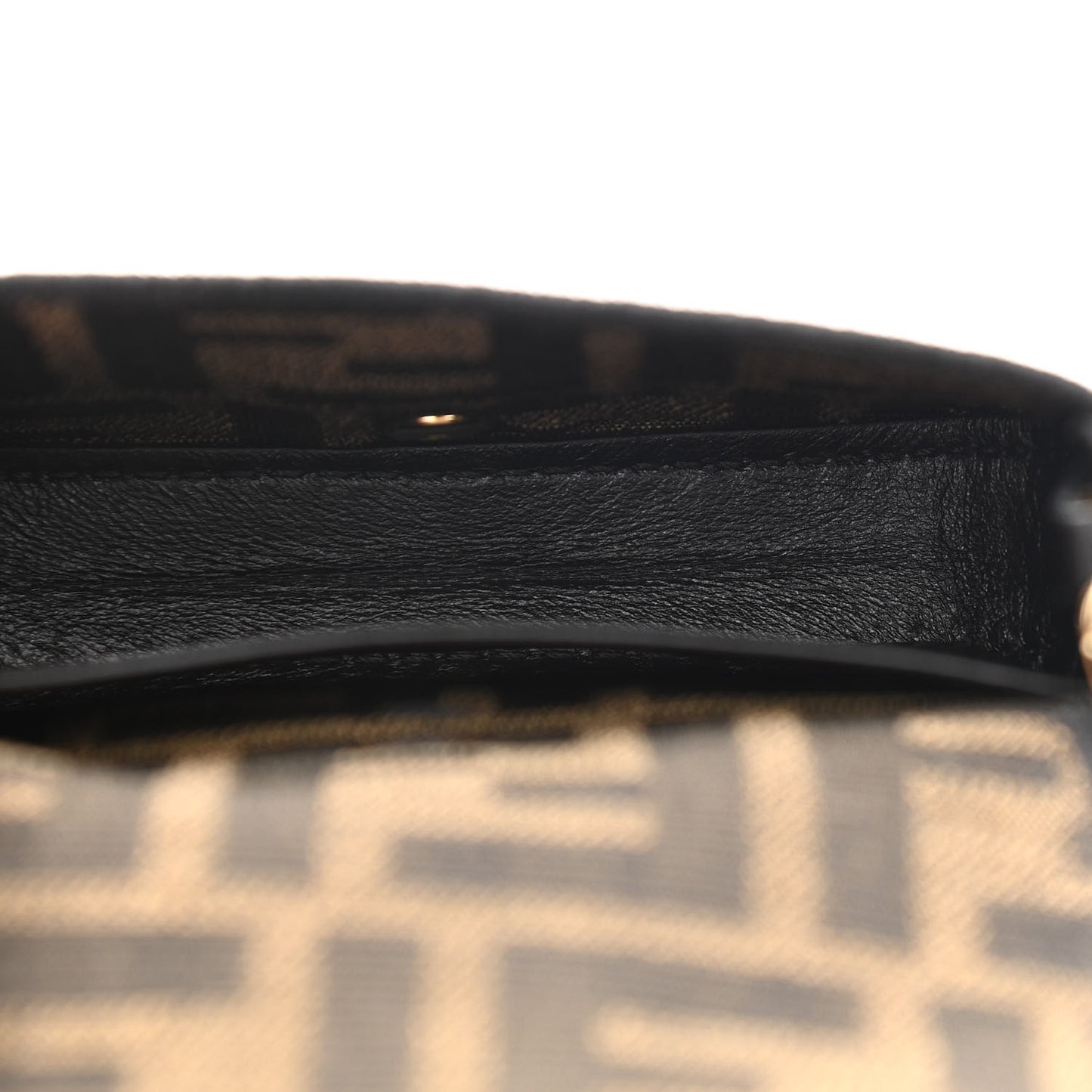 Fabric Jacquard FF 1974 Nano Baguette Charm Tobacco Moro Black