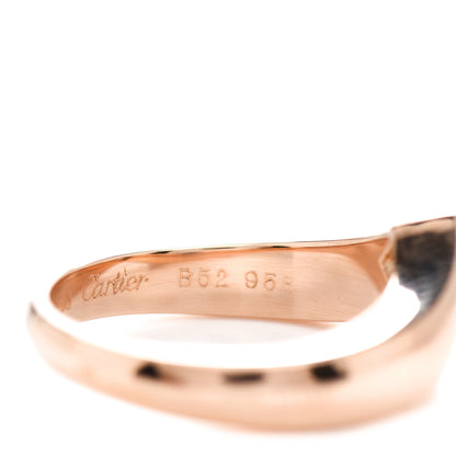 Cartier 18K Pink Gold Diamond Triandos Ring 52 6 5 of 5