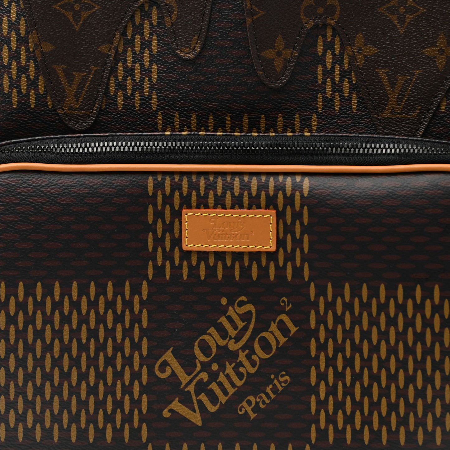 X NIGO Giant Damier Ebene Monogram Campus Backpack