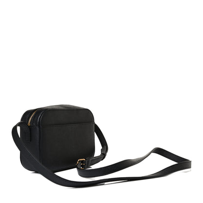 Balenciaga Signature Grained Calfskin Logo XS Ville Camera Bag Black White 10 of 10