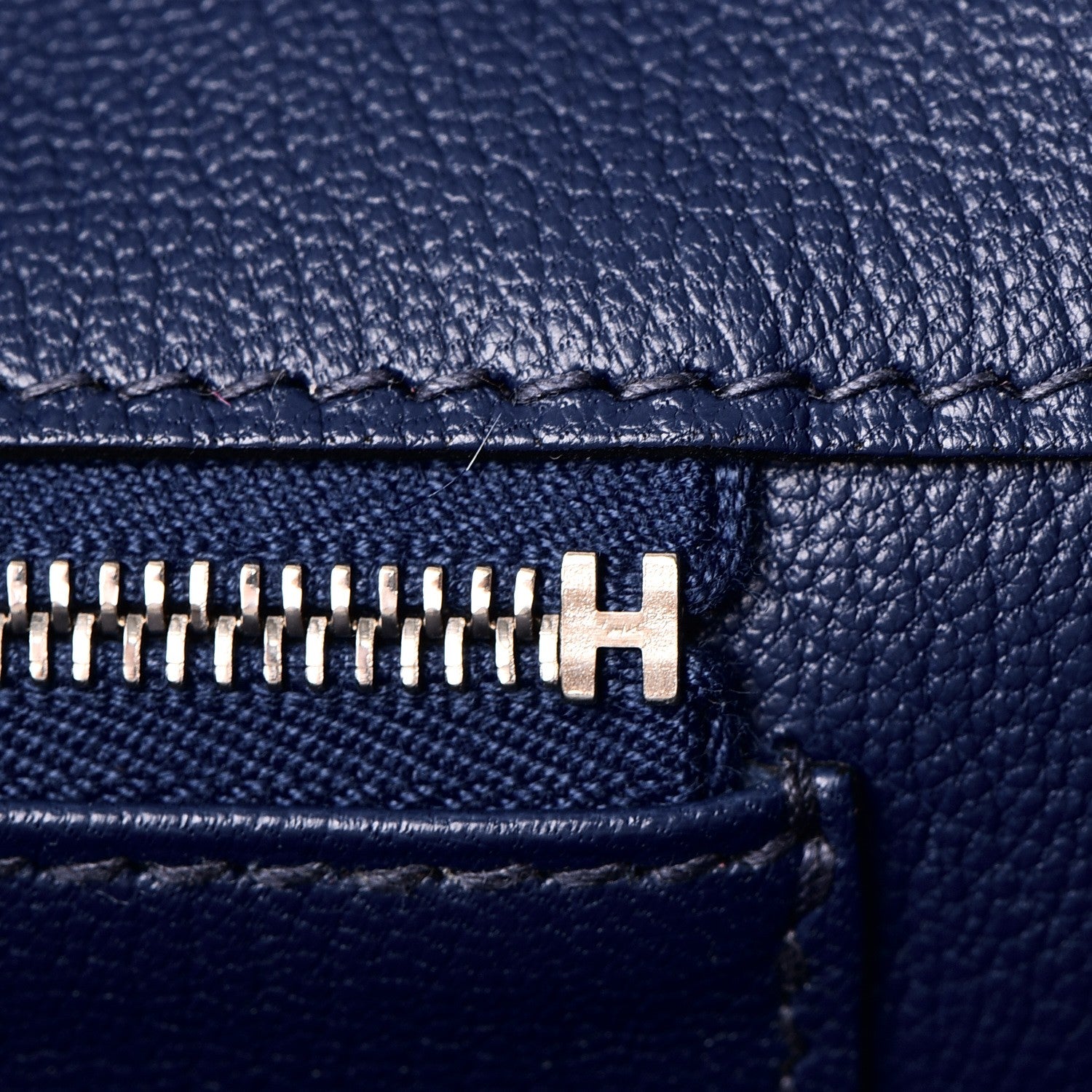 Hermes Taurillon Clemence Birkin 35 Bleu Saphir 17 of 38