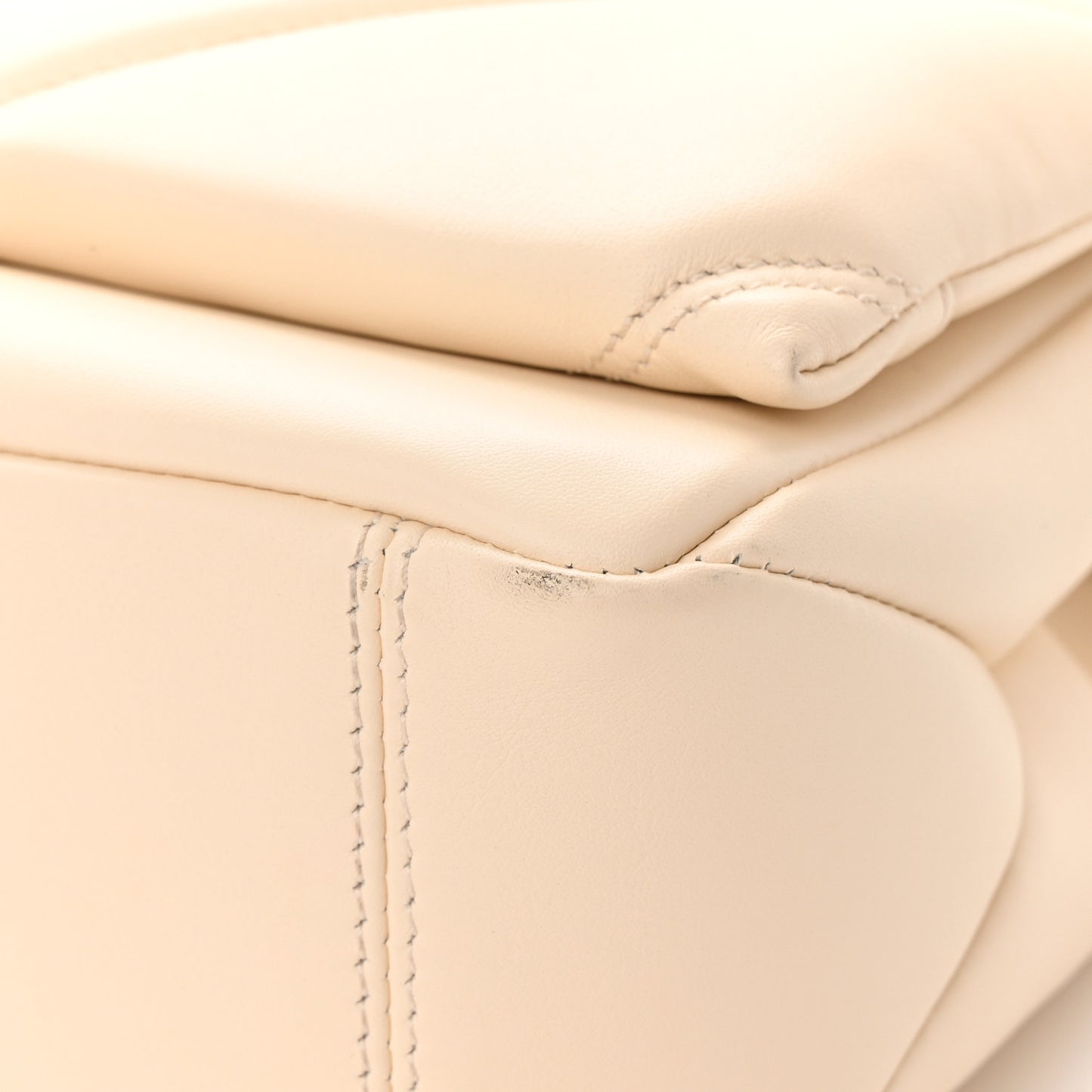 Calfskin Matelasse Mini Serpenti Cabochon Crossbody Bag Ivory Opal