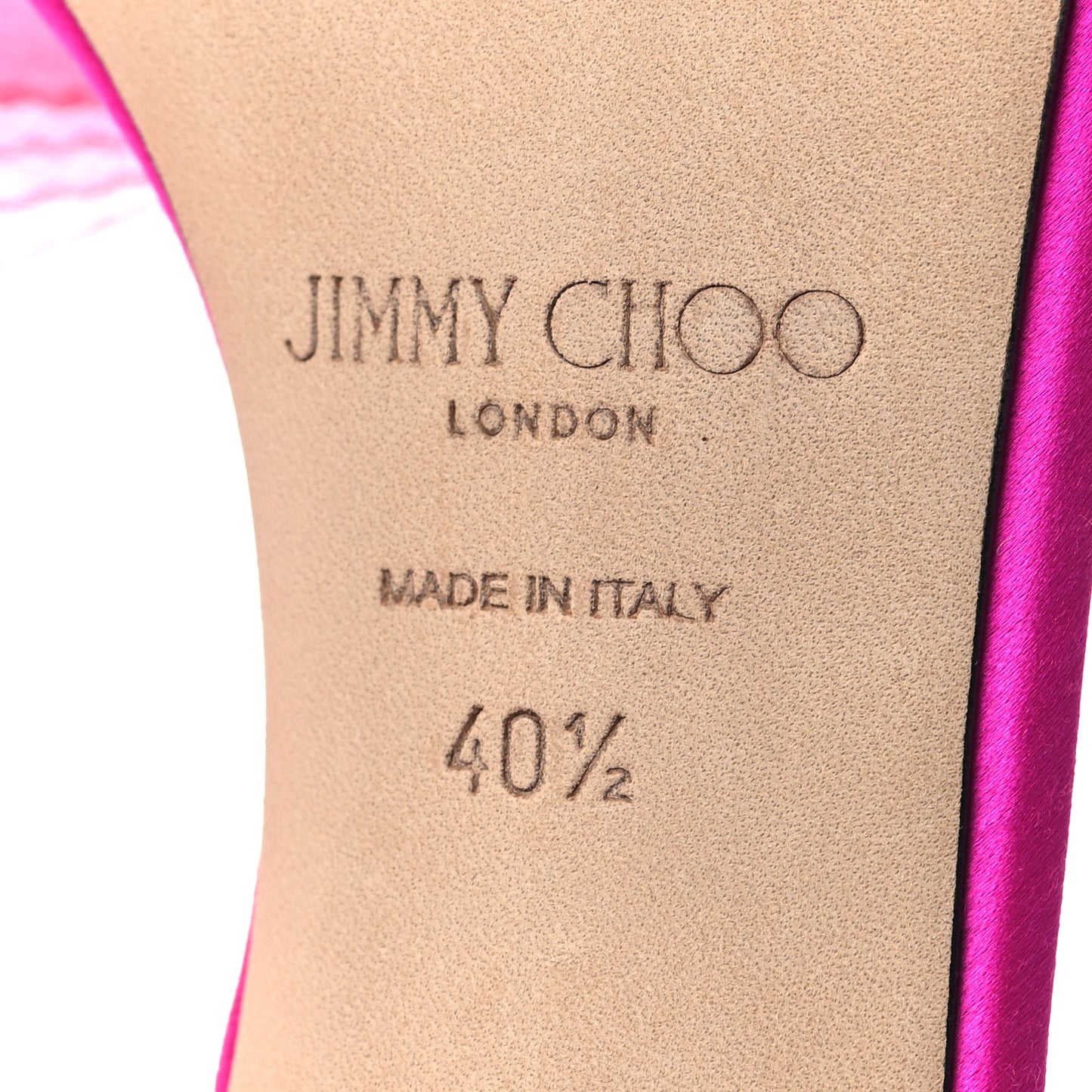 Grosgrain Aveline Bow 100 Sandals 40.5 Fuchsia