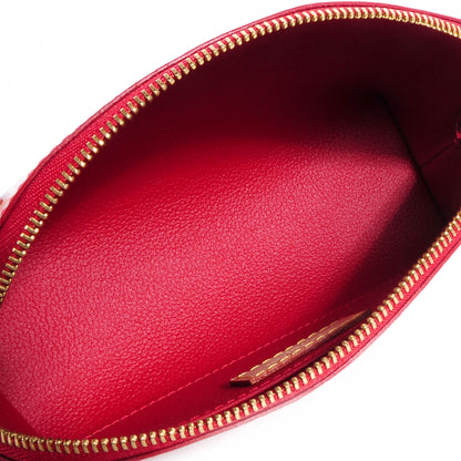 Louis Vuitton Vernis Rayures Cosmetic Pouch Pomme D'Amour 5 of 8