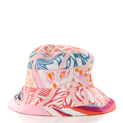 Hermes Silk Carla Patchwork Bucket Hat 57 4 of 8