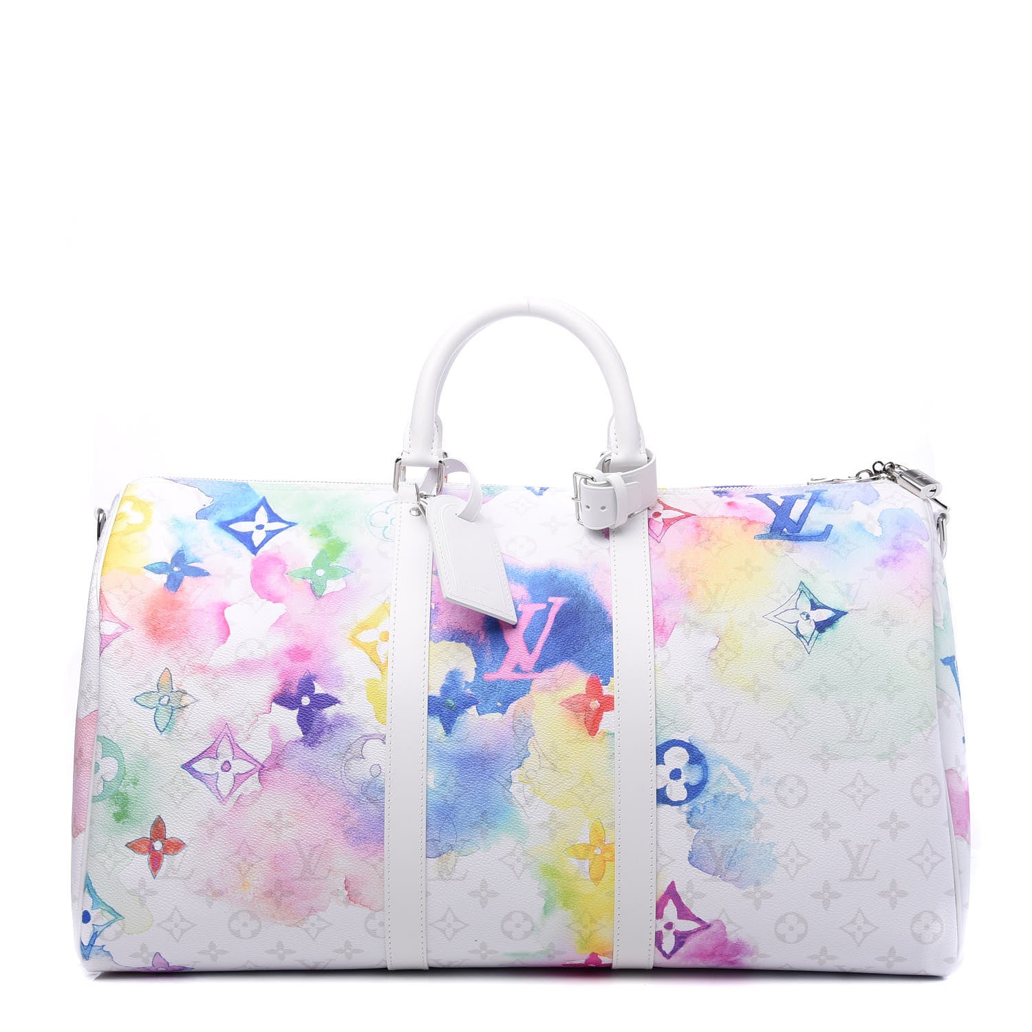 Louis Vuitton Monogram Watercolor Keepall Bandouliere 50 Multicolor 1 of 8