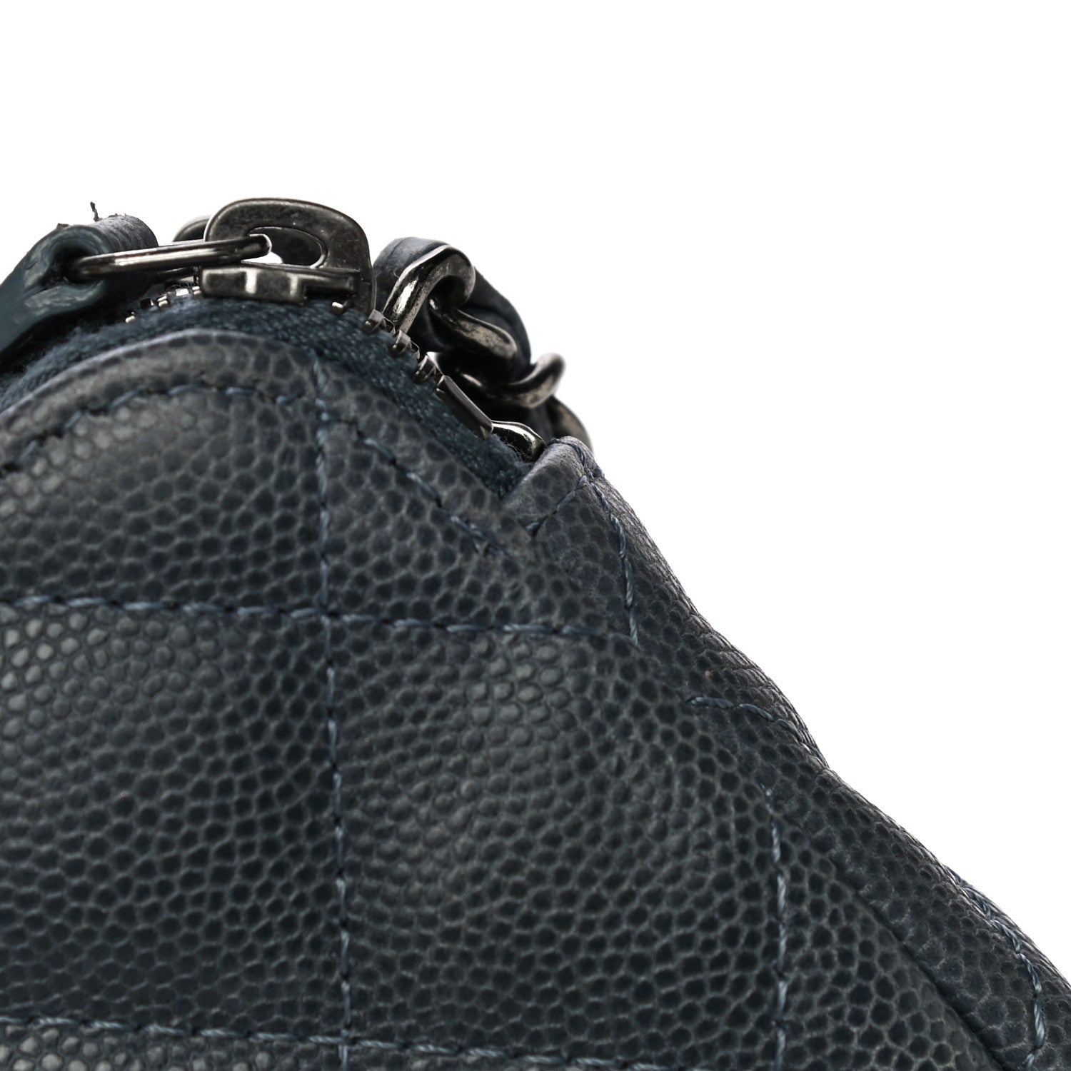 Chanel Caviar Quilted Small Clutch With Chain Grey 13 of 15