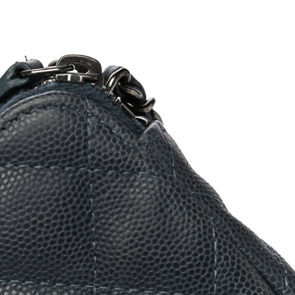 Chanel Caviar Quilted Small Clutch With Chain Grey 13 of 15