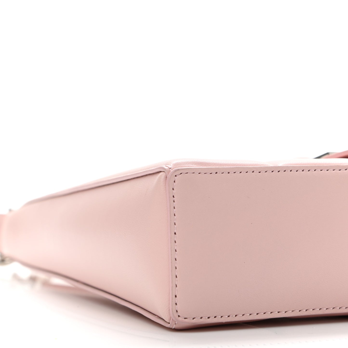 Lambskin Padded Mini Cut Out Shoulder Bag Blush Pink