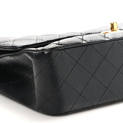 Chanel Caviar Quilted Medium Double Flap Black 9 of 10