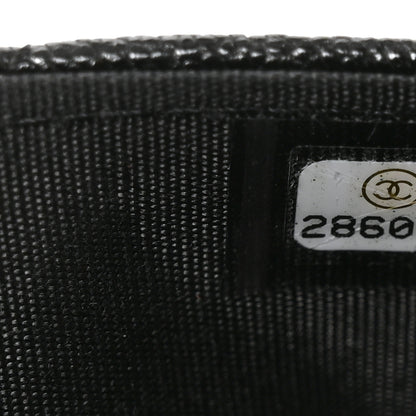 Chanel Caviar Quilted Boy Flap Card Holder Black 8 of 8