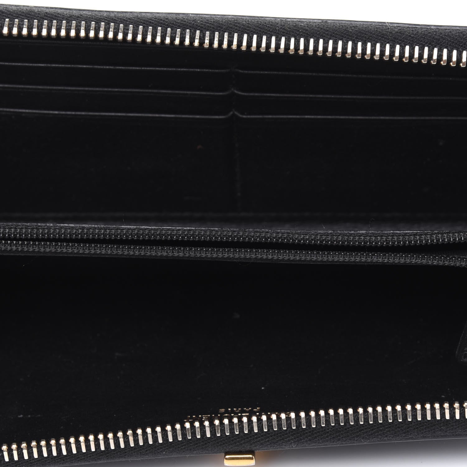 Saint Laurent Calfskin Classic Y Ligne Zip Wallet Black 6 of 19