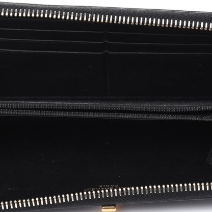 Saint Laurent Calfskin Classic Y Ligne Zip Wallet Black 6 of 19