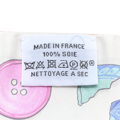 Hermes Silk In The Pocket Twilly Rose Poudre Blue Ciel 3 of 4
