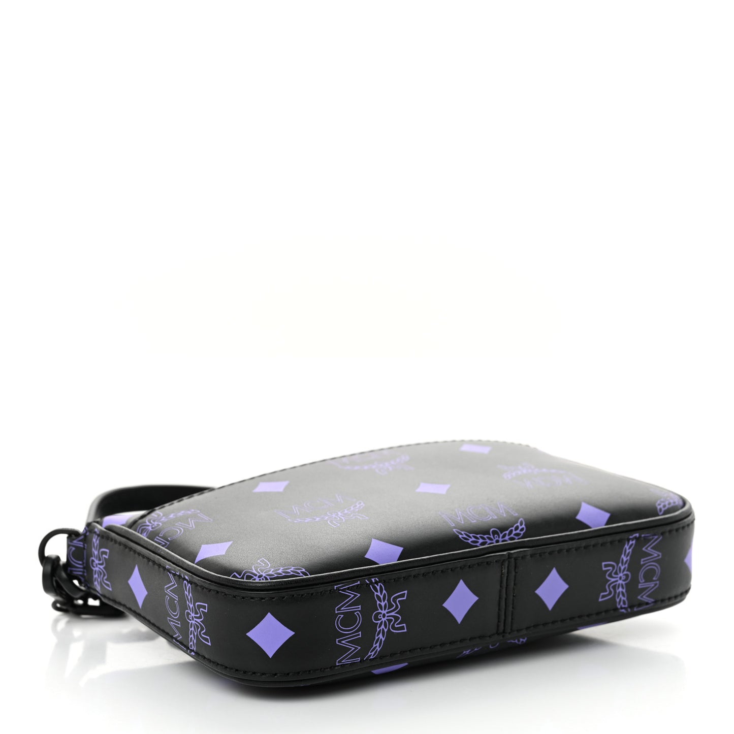 Calfskin Color Splash Pouch on Chain Dahlia Purple